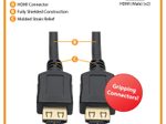 Eaton Tripp Lite Series High-Speed HDMI Kabel, Greifverbinder (Stecker/Stecker), Schwarz, 25 ft. (7.62 m)