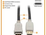 Eaton Tripp Lite Series High-Speed HDMI Verlängerung Kabel (M/F) - 4K 60 Hz, HDR, 4:4:4, Greifverbinder, 6 ft. (1.83 m)