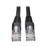 Eaton Tripp Lite Series Cat6 Gigabit Snagless Molded (UTP) Ethernet Kabel (RJ45 Stecker/Stecker), Schwarz, 3 ft. (0.91 m)