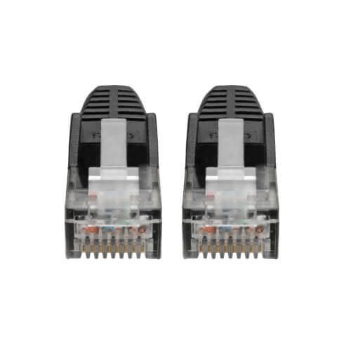 Eaton Tripp Lite Series Cat6 Gigabit Snagless Molded (UTP) Ethernet Kabel (RJ45 Stecker/Stecker), Schwarz, 7 ft. (2.13 m)