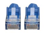 Eaton Tripp Lite Series Cat6 Gigabit Snagless Molded (UTP) Ethernet Kabel (RJ45 Stecker/Stecker), Blue, 6-in. (15.24 cm)