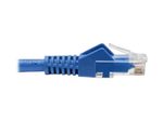 Eaton Tripp Lite Series Cat6 Gigabit Snagless Molded (UTP) Ethernet Kabel (RJ45 Stecker/Stecker), Blue, 6-in. (15.24 cm)