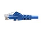 Eaton Tripp Lite Series Cat6 Gigabit Snagless Molded (UTP) Ethernet Kabel (RJ45 Stecker/Stecker), Blue, 6-in. (15.24 cm)