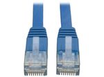Eaton Tripp Lite Series Cat6 Gigabit Snagless Molded Flat (UTP) Ethernet Kabel (RJ45 Stecker/Stecker), Blue, 25 ft. (7.62 m)