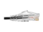 Eaton Tripp Lite Series Cat6 Gigabit Snagless Slim UTP Ethernet Kabel (RJ45 Stecker/Stecker), Schwarz, 1 ft. (0.31 m)