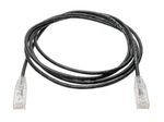 Eaton Tripp Lite Series Cat6 Gigabit Snagless Slim UTP Ethernet Kabel (RJ45 Stecker/Stecker), Schwarz, 5 ft. (1.52 m)