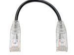 Eaton Tripp Lite Series Cat6 Gigabit Snagless Slim UTP Ethernet Kabel (RJ45 Stecker/Stecker), Schwarz, 6-in. (15.24 cm)