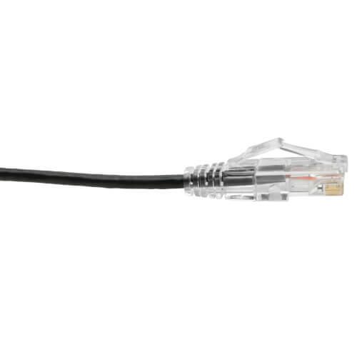 Eaton Tripp Lite Series Cat6 Gigabit Snagless Slim UTP Ethernet Kabel (RJ45 Stecker/Stecker), Schwarz, 6-in. (15.24 cm)