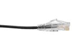 Eaton Tripp Lite Series Cat6 Gigabit Snagless Slim UTP Ethernet Kabel (RJ45 Stecker/Stecker), Schwarz, 6-in. (15.24 cm)