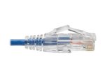 Eaton Tripp Lite Series Cat6 Gigabit Snagless Slim UTP Ethernet Kabel (RJ45 Stecker/Stecker), Blue, 6-in. (15.24 cm)