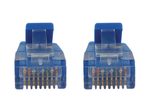 Eaton Tripp Lite Series Cat6a 10G Snagless Molded Slim UTP Ethernet Kabel (RJ45 Stecker/Stecker), PoE, Blue, 7 ft. (2.1 m)