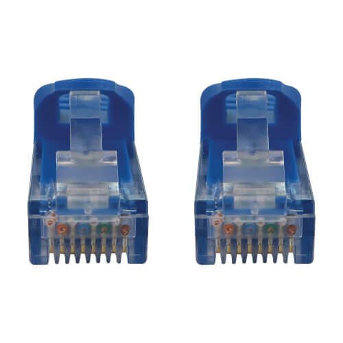Eaton Tripp Lite Series Cat6a 10G Snagless Molded UTP Ethernet Kabel (RJ45 Stecker/Stecker), PoE, Blue, 100 ft. (30.5 m)