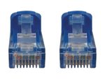 Eaton Tripp Lite Series Cat6a 10G Snagless Molded UTP Ethernet Kabel (RJ45 Stecker/Stecker), PoE, Blue, 100 ft. (30.5 m)