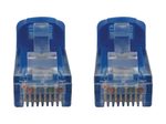 Eaton Tripp Lite Series Cat6a 10G Snagless Molded UTP Ethernet Kabel (RJ45 Stecker/Stecker), PoE, Blue, 7 ft. (2.1 m)
