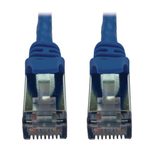 Eaton Tripp Lite Series Cat6a 10G Snagless Shielded Slim STP Ethernet Kabel (RJ45 Stecker/Stecker), PoE, Blue, 1 ft. (0.3 m)