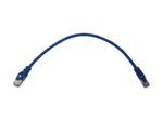 Eaton Tripp Lite Series Cat6a 10G Snagless Shielded Slim STP Ethernet Kabel (RJ45 Stecker/Stecker), PoE, Blue, 1 ft. (0.3 m)