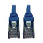 Eaton Tripp Lite Series Cat6a 10G Snagless Shielded Slim STP Ethernet Kabel (RJ45 Stecker/Stecker), PoE, Blue, 25 ft. (7.6 m)