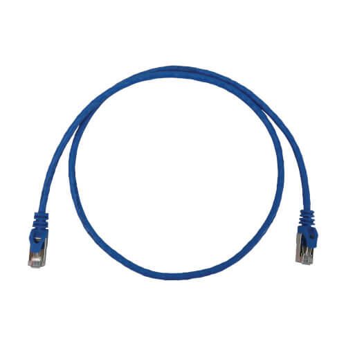 Eaton Tripp Lite Series Cat6a 10G Snagless Shielded Slim STP Ethernet Kabel (RJ45 Stecker/Stecker), PoE, Blue, 3 ft. (0.9 m)
