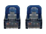 Eaton Tripp Lite Series Cat6a 10G Snagless Shielded Slim STP Ethernet Kabel (RJ45 Stecker/Stecker), PoE, Blue, 3 ft. (0.9 m)