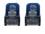 Eaton Tripp Lite Series Cat6a 10G Snagless Shielded Slim STP Ethernet Kabel (RJ45 Stecker/Stecker), PoE, Blue, 7 ft. (2.1 m)