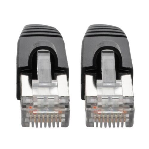 Eaton Tripp Lite Series Cat6a 10G Snagless Shielded STP Ethernet Kabel (RJ45 Stecker/Stecker), PoE, Schwarz, 15 ft. (4.57 m)