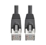 Eaton Tripp Lite Series Cat6a 10G Snagless Shielded STP Ethernet Kabel (RJ45 Stecker/Stecker), PoE, Schwarz, 25 ft. (7.62 m)