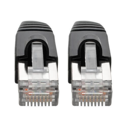 Eaton Tripp Lite Series Cat6a 10G Snagless Shielded STP Ethernet Kabel (RJ45 Stecker/Stecker), PoE, Schwarz, 25 ft. (7.62 m)