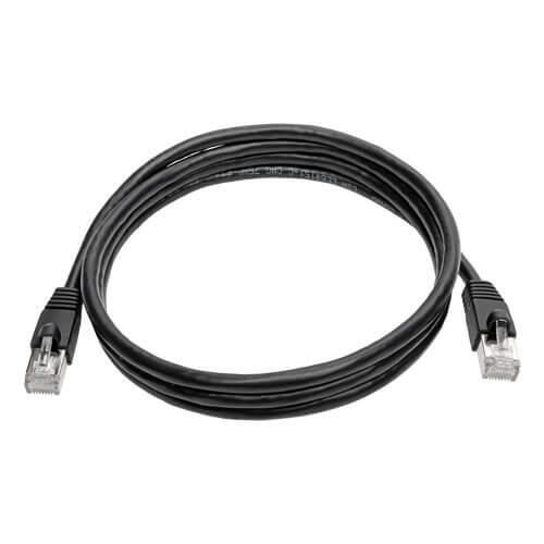 Eaton Tripp Lite Series Cat6a 10G Snagless Shielded STP Ethernet Kabel (RJ45 Stecker/Stecker), PoE, Schwarz, 5 ft. (1.52 m)