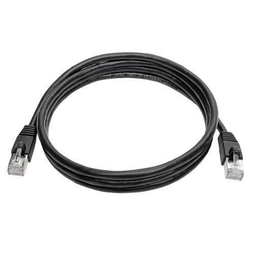 Eaton Tripp Lite Series Cat6a 10G Snagless Shielded STP Ethernet Kabel (RJ45 Stecker/Stecker), PoE, Schwarz, 6 ft. (1.83 m)