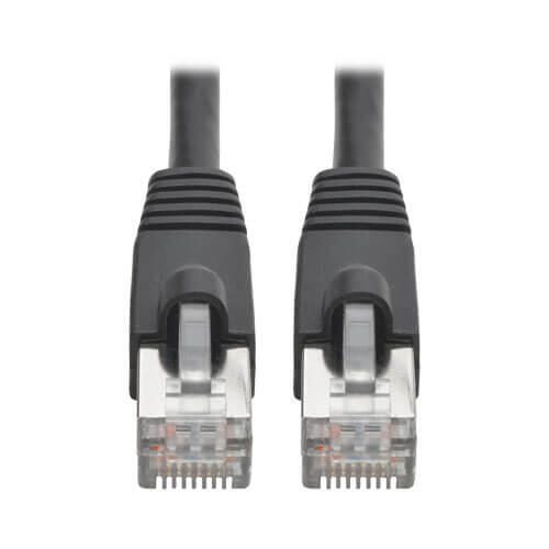 Eaton Tripp Lite Series Cat6a 10G Snagless Shielded STP Ethernet Kabel (RJ45 Stecker/Stecker), PoE, Schwarz, 7 ft. (2.13 m)