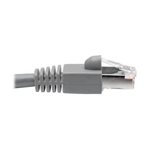 Eaton Tripp Lite Series Cat6a 10G Snagless Shielded STP Ethernet Kabel (RJ45 Stecker/Stecker), PoE, Gray, 10 ft. (3.05 m)