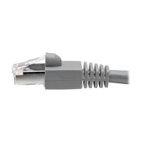 Eaton Tripp Lite Series Cat6a 10G Snagless Shielded STP Ethernet Kabel (RJ45 Stecker/Stecker), PoE, Gray, 10 ft. (3.05 m)