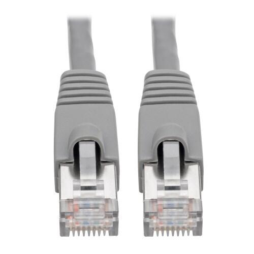 Eaton Tripp Lite Series Cat6a 10G Snagless Shielded STP Ethernet Kabel (RJ45 Stecker/Stecker), PoE, Gray, 2 ft. (0.61 m)