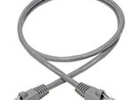 Eaton Tripp Lite Series Cat6a 10G Snagless Shielded STP Ethernet Kabel (RJ45 Stecker/Stecker), PoE, Gray, 2 ft. (0.61 m)