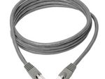 Eaton Tripp Lite Series Cat6a 10G Snagless Shielded STP Ethernet Kabel (RJ45 Stecker/Stecker), PoE, Gray, 5 ft. (1.52 m)