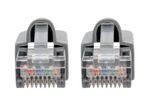 Eaton Tripp Lite Series Cat6a 10G Snagless Shielded STP Ethernet Kabel (RJ45 Stecker/Stecker), PoE, Gray, 5 ft. (1.52 m)