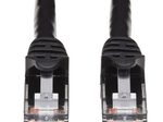 Eaton Tripp Lite Series Cat6a 10G Snagless UTP Ethernet Kabel (RJ45 Stecker/Stecker), Schwarz, 5 ft. (1.52 m)
