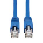 Eaton Tripp Lite Series Cat6a 10G-Certified Snagless F/UTP Ethernet Kabel (RJ45 Stecker/Stecker), PoE, CMR-LP, Blue, 6 ft. (1.83 m)