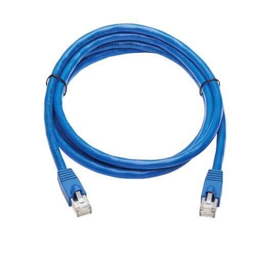 Eaton Tripp Lite Series Cat6a 10G-Certified Snagless F/UTP Ethernet Kabel (RJ45 Stecker/Stecker), PoE, CMR-LP, Blue, 6 ft. (1.83 m)