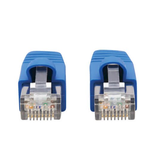 Eaton Tripp Lite Series Cat6a 10G-Certified Snagless F/UTP Ethernet Kabel (RJ45 Stecker/Stecker), PoE, CMR-LP, Blue, 6 ft. (1.83 m)