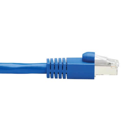 Eaton Tripp Lite Series Cat6a 10G-Certified Snagless F/UTP Ethernet Kabel (RJ45 Stecker/Stecker), PoE, CMR-LP, Blue, 6 ft. (1.83 m)