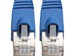 Eaton Tripp Lite Series Cat6a 10G-Certified Snagless Shielded STP Ethernet Kabel (RJ45 Stecker/Stecker), PoE, Blue, 30 ft. (9.14 m)