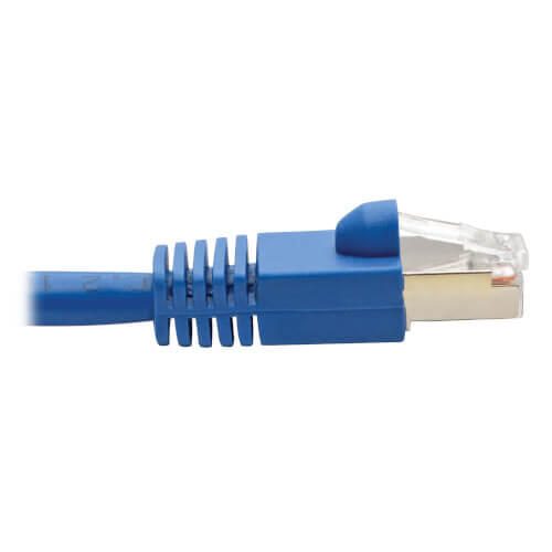 Eaton Tripp Lite Series Cat6a 10G-Certified Snagless Shielded STP Ethernet Kabel (RJ45 Stecker/Stecker), PoE, Blue, 30 ft. (9.14 m)