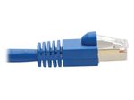 Eaton Tripp Lite Series Cat6a 10G-Certified Snagless Shielded STP Ethernet Kabel (RJ45 Stecker/Stecker), PoE, Blue, 30 ft. (9.14 m)