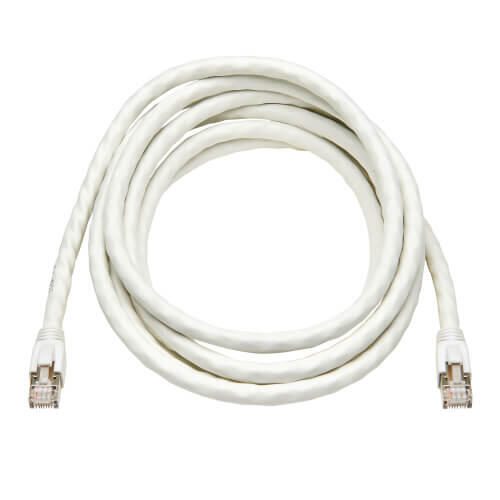 Eaton Tripp Lite Series Cat8 25G/40G Certified Snagless Shielded S/FTP Ethernet Kabel (RJ45 Stecker/Stecker), PoE, White, 10 ft. (3.05 m)