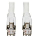 Eaton Tripp Lite Series Cat8 25G/40G Certified Snagless Shielded S/FTP Ethernet Kabel (RJ45 Stecker/Stecker), PoE, White, 15 ft. (4.57 m)