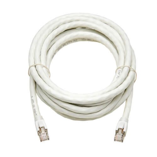 Eaton Tripp Lite Series Cat8 25G/40G Certified Snagless Shielded S/FTP Ethernet Kabel (RJ45 Stecker/Stecker), PoE, White, 15 ft. (4.57 m)