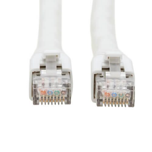 Eaton Tripp Lite Series Cat8 25G/40G Certified Snagless Shielded S/FTP Ethernet Kabel (RJ45 Stecker/Stecker), PoE, White, 25 ft. (7.62 m)