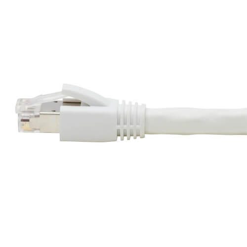 Eaton Tripp Lite Series Cat8 25G/40G Certified Snagless Shielded S/FTP Ethernet Kabel (RJ45 Stecker/Stecker), PoE, White, 6 ft. (1.83 m)