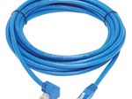 Eaton Tripp Lite Series Down-Angle Cat6 Gigabit Molded UTP Ethernet Kabel (RJ45 Right-Angle Down M zu RJ45 M), Blue, 15 ft. (4.57 m)